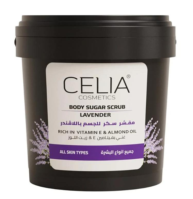 Celia Cosmetics Lavender Body Sugar Scrub - 600 g 