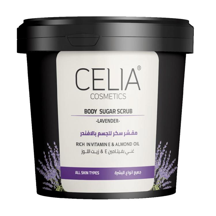Celia Cosmetics Lavender Body Sugar Scrub - 600 g 