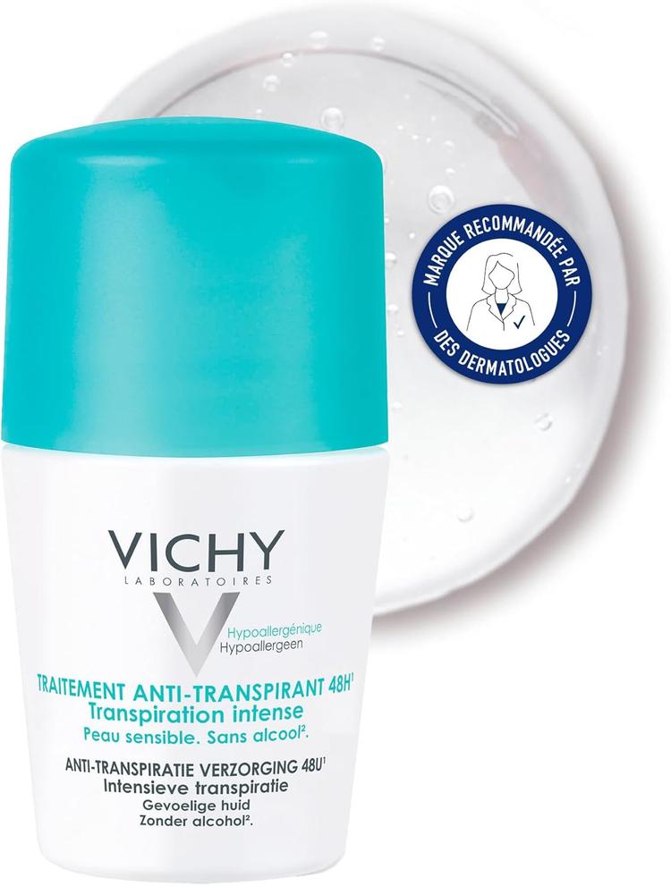 VICHY 48-Hour Intensive Anti-Perspirant Deodorant Roll On - 50 ml