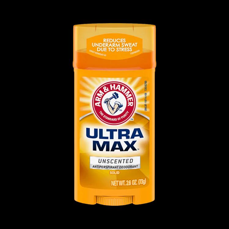 Arm & Hammer Ultramax Solid Unscented Anti-Perspirant Deodorant - 73 g