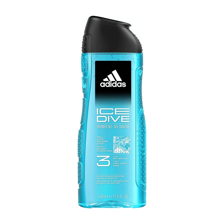 Adidas Ice Dive 3-In-1 Shower Gel - 400 ml