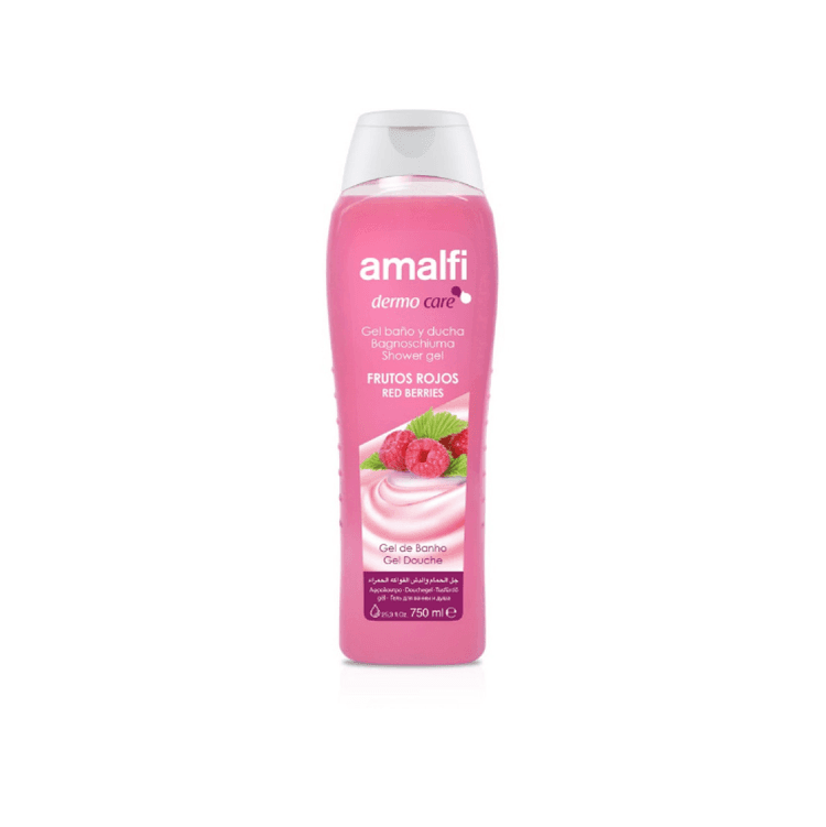 Amalfi Dermo Care Shower Gel, Red Berries - 750 ml