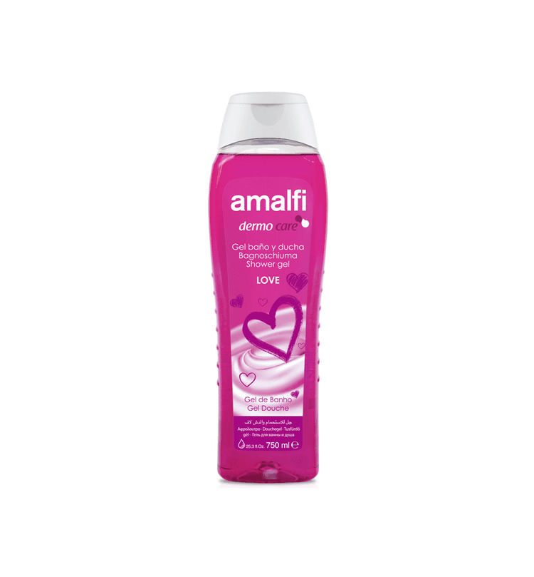 Amalfi Dermo Care Shower Gel, Love - 750 ml