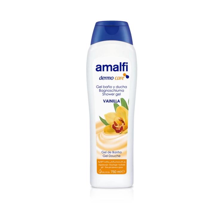 Amalfi Dermo Care Shower Gel, Vanilla - 750 ml