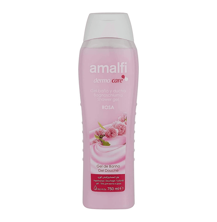 Amalfi Dermo Care Shower Gel, Gentle Rosa - 750 ml
