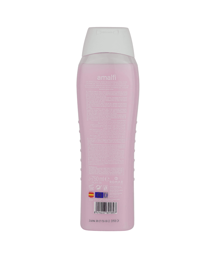 Amalfi Dermo Care Shower Gel, Gentle Rosa - 750 ml