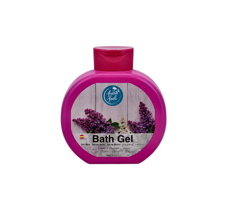 fresh feel Moussel Bath Gel, Classic - 750 ml