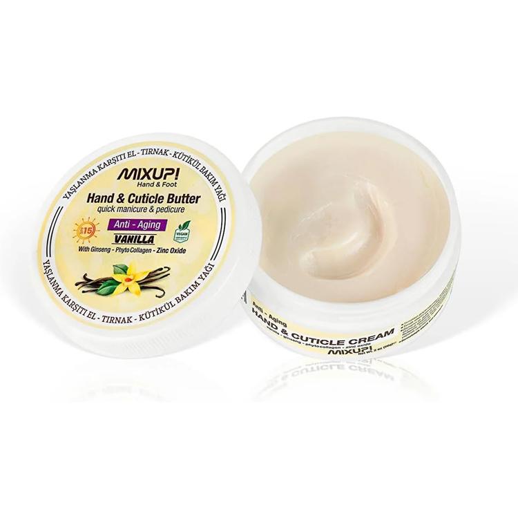 MIXUP! Hand & Cuticle Butter For Strengthening & Repairing Nails With Vanilla Extract - 56 g