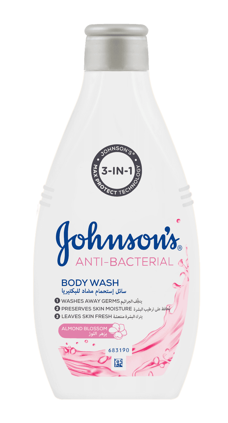 Johnson's Anti-Bacterial Almond Blossom Body Wash - 400 ml
