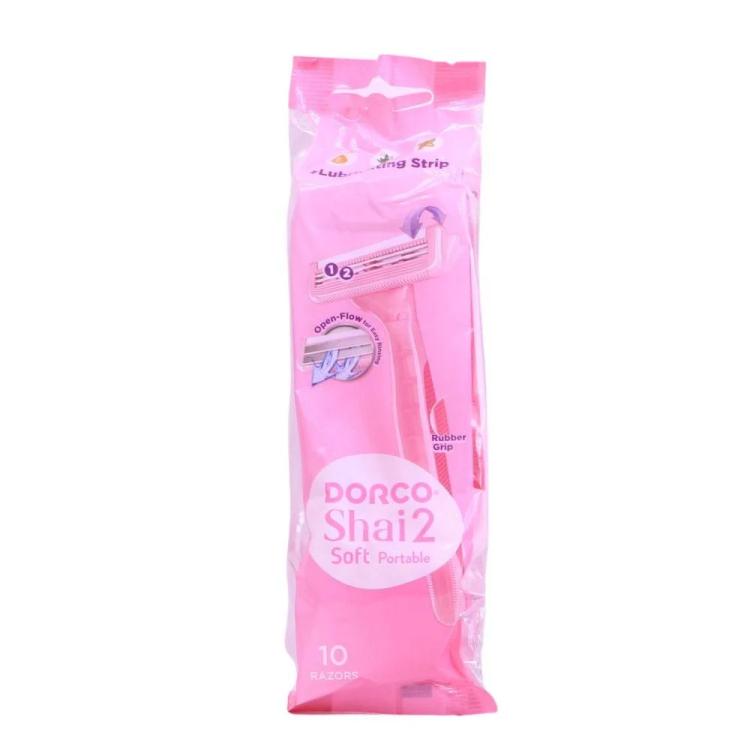 Dorco Shai 2 Soft Portable Razor - 10 pcs