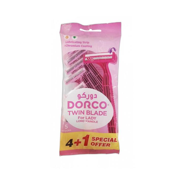 Dorco Twin Blade Disposable Razor (4+1) pcs