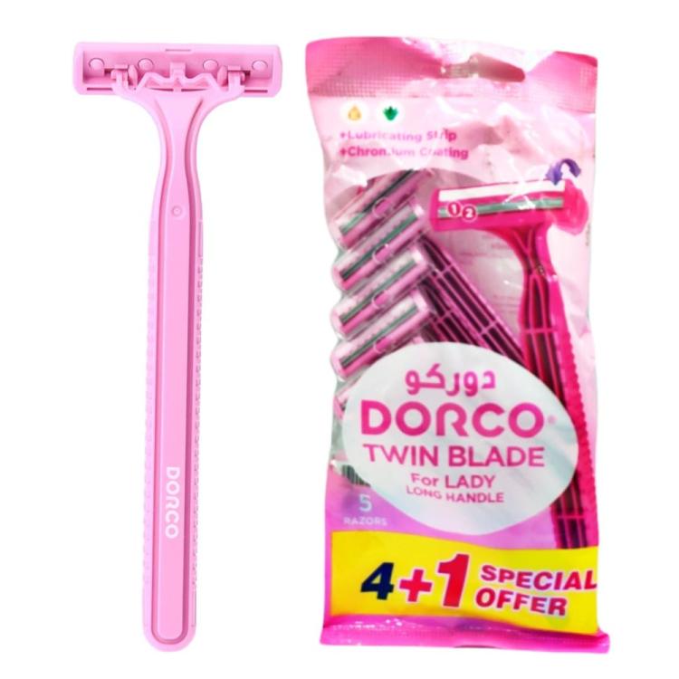 Dorco Twin Blade Disposable Razor (4+1) pcs