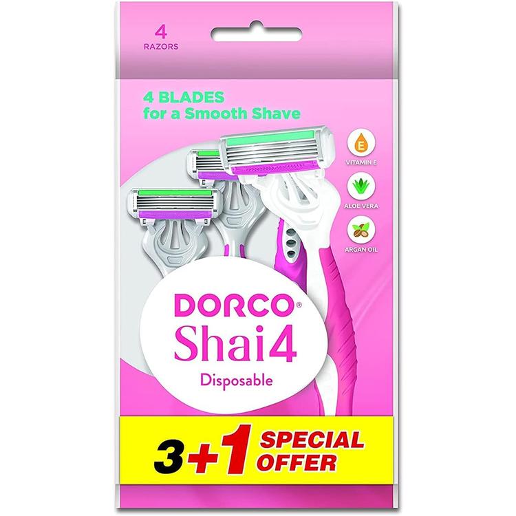 Dorco Shai 4 Disposable Razor (3+1) pcs