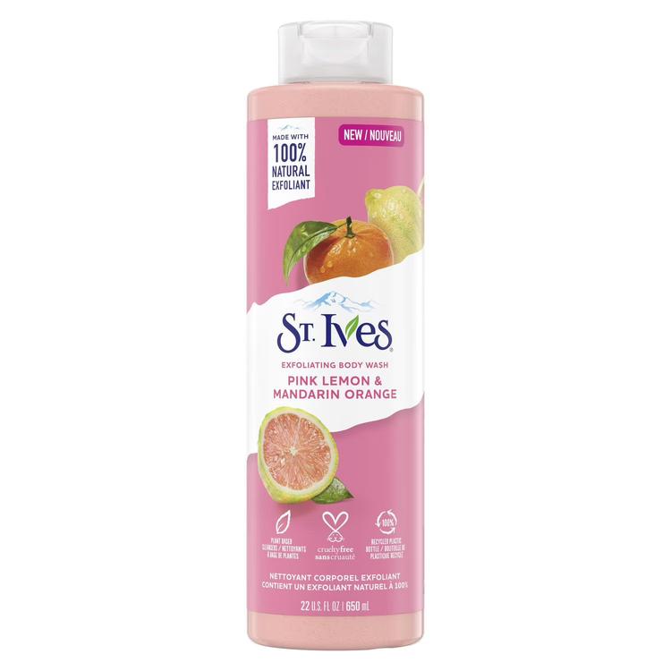 ST. Ives Pink Lemon & Mandarin Orange Exfoliating Body Wash - 650 ml