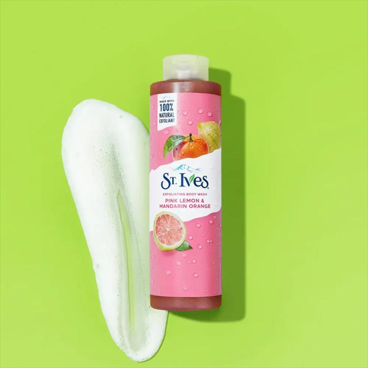 ST. Ives Pink Lemon & Mandarin Orange Exfoliating Body Wash - 650 ml