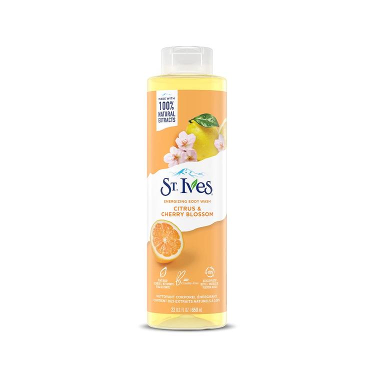 ST. Ives Citrus & Cherry Blossom Energizing Body Wash - 650 ml