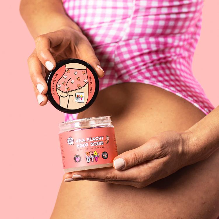 Mallows Beauty AHA Peachy Body Scrub - 200 g