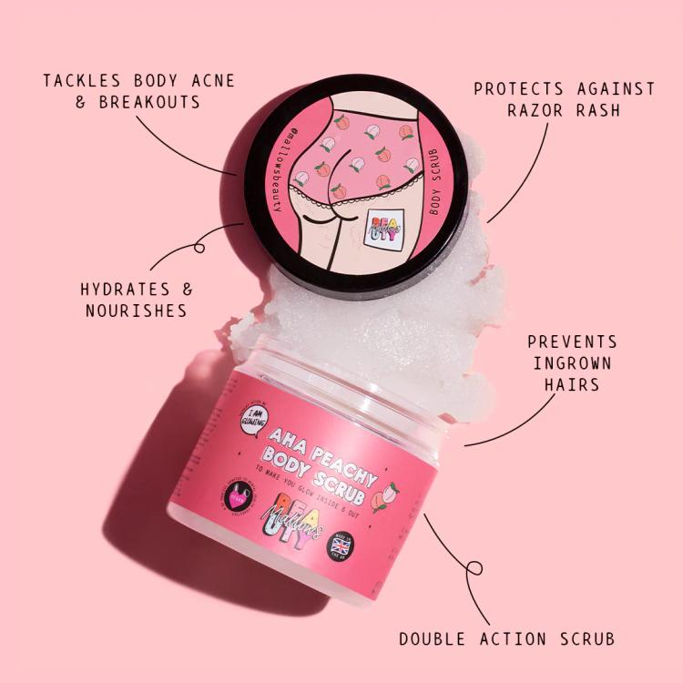 Mallows Beauty AHA Peachy Body Scrub - 200 g