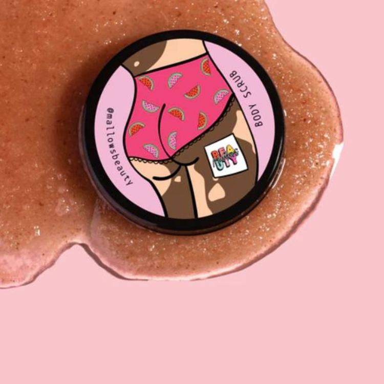 Mallows Beauty Watermelon Pink Body Scrub - 250 g