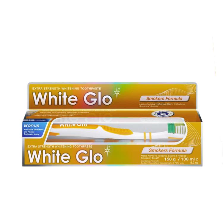 White Glo Smokers Formula Whitening Toothpaste With Toothbrush - 150 g