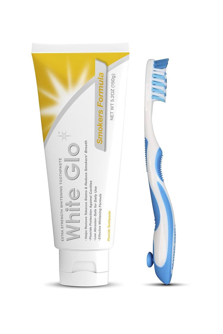 White Glo Smokers Formula Whitening Toothpaste With Toothbrush - 150 g