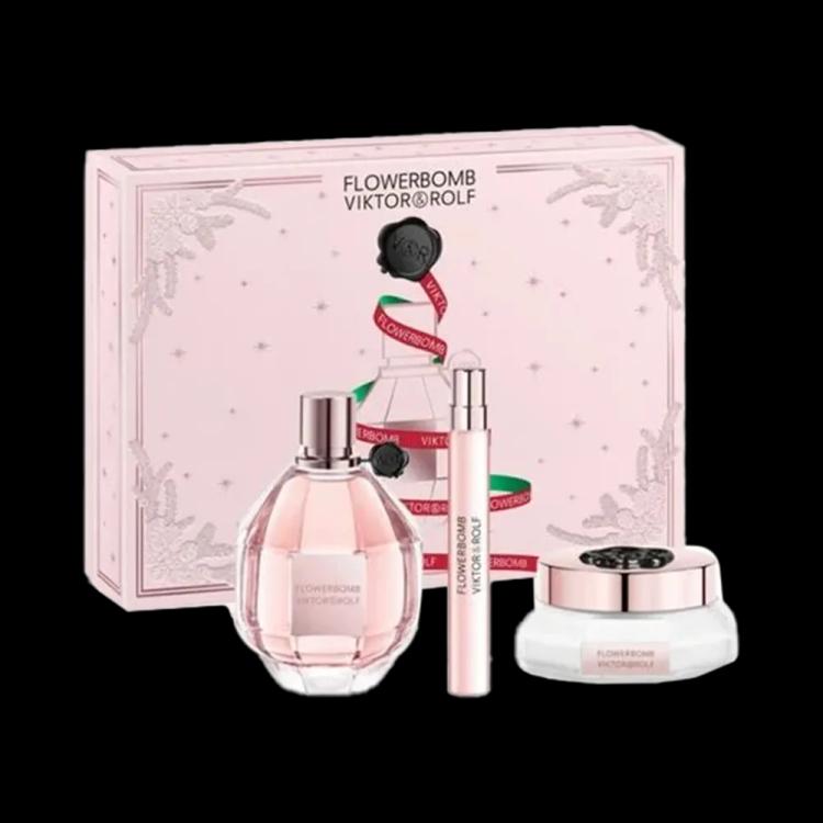 Viktor & Rolf Flowerbomb Women Gift Set (100 ml + 10 ml + 200 ml)