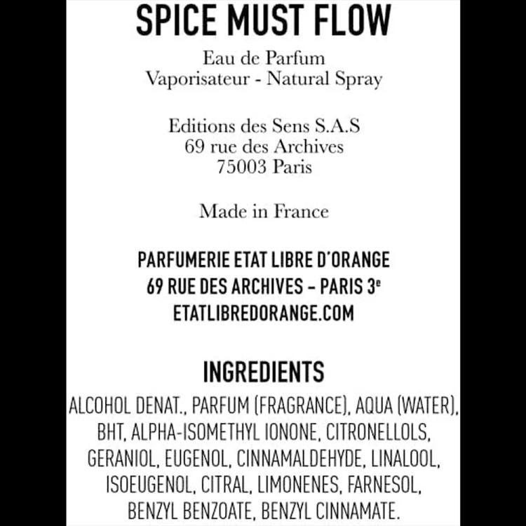 Etat Libre d’Orange Spice Must Flow Eau De Perfum - 100 ml