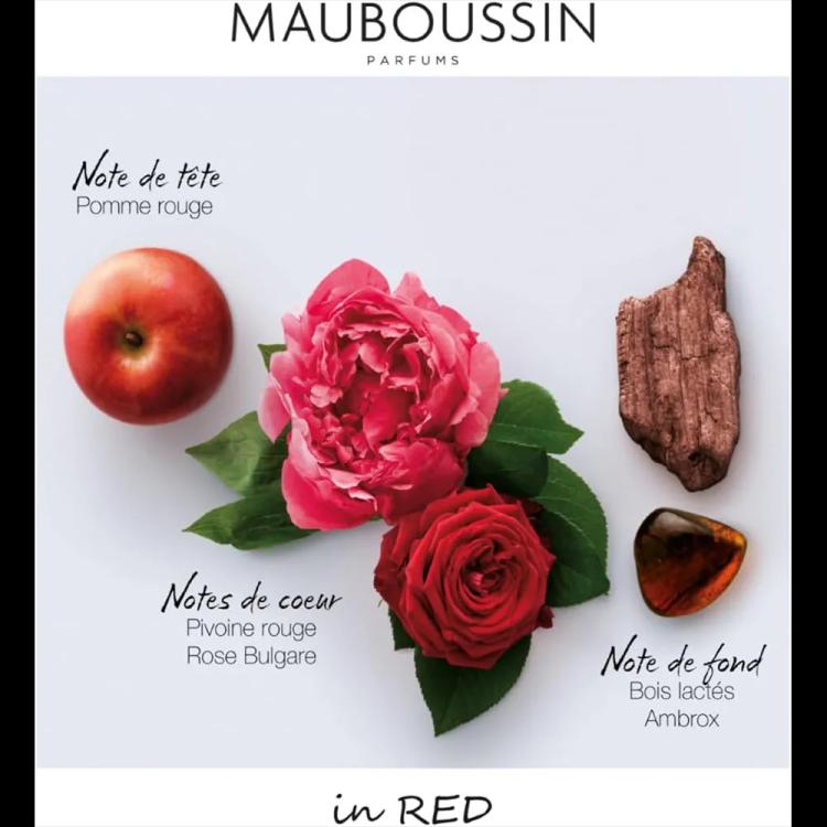 Mauboussin in Red Eau De Parfum For Women - 100 ml