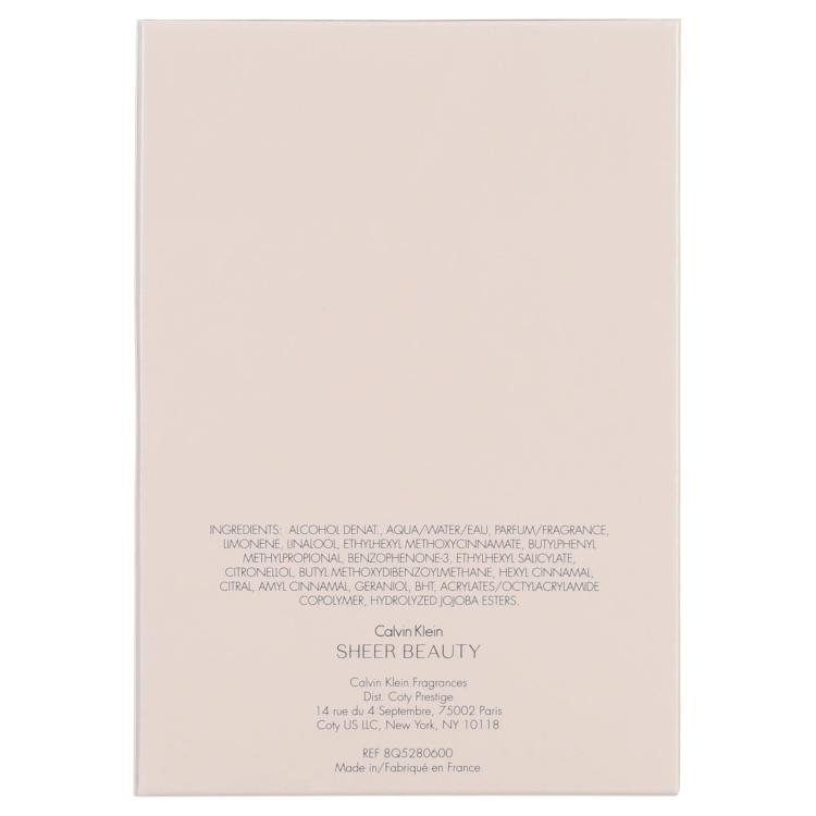 Calvin Klein Sheer Beauty Eau De Toilette - 100 ml