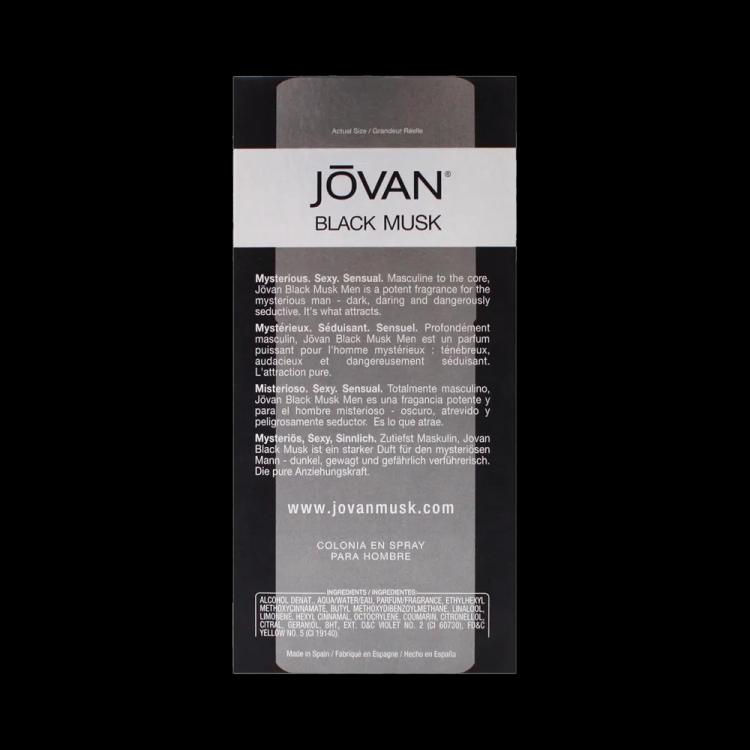 Jovan Black Musk Eau De Cologne - 88 ml