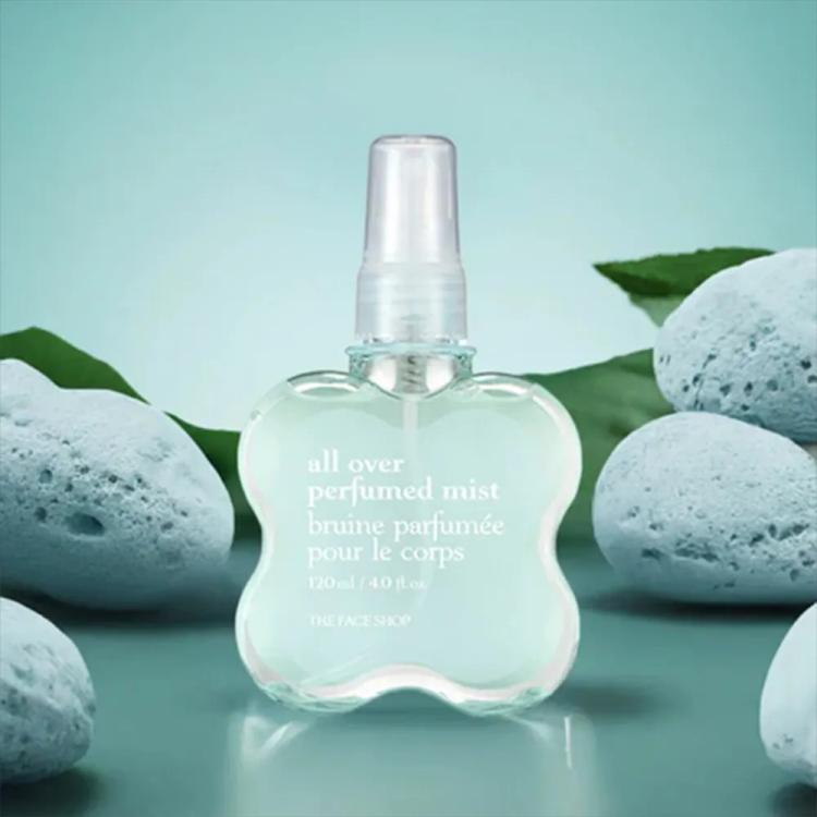 The Face Shop All Over Perfume Mist 02 Baby Musk, Blue - 120 ml