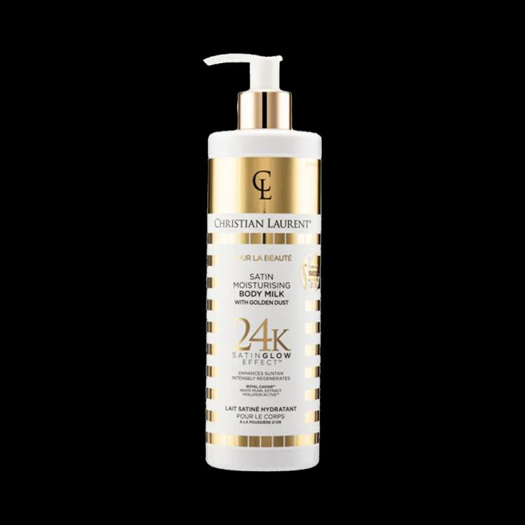 Christian Laurent Satin Moisturizing Body Milk With Gold Dust - 350 ml