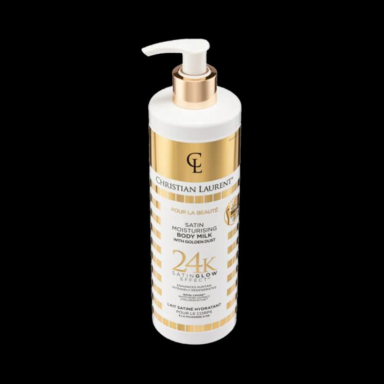 Christian Laurent Satin Moisturizing Body Milk With Gold Dust - 350 ml