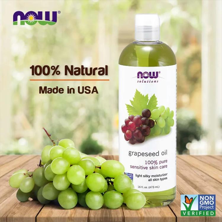 Now Solutions Grapeseed Oil - 473 ml