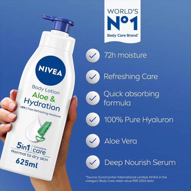 Nivea Aloe Hydration Body Lotion - 625 ml