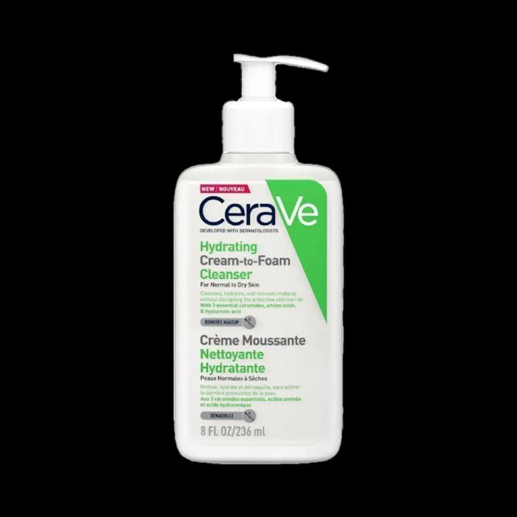 CeraVe Hydrating Cream-to-Foam Cleanser - 236 ml