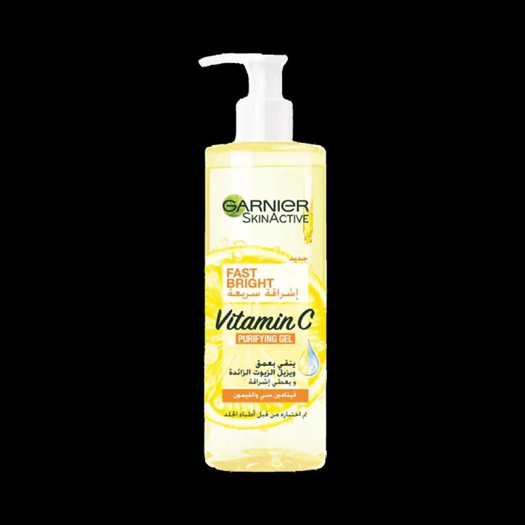 Garnier Fast Bright Vitamin C Purifying Gel Wash - 400 ml
