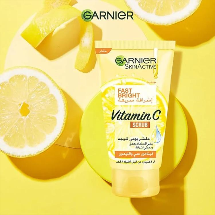 Garnier SkinActive Fast Bright Vitamin C Scrub - 150 ml
