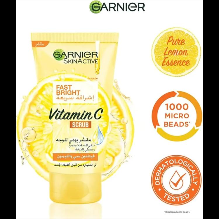 Garnier SkinActive Fast Bright Vitamin C Scrub - 150 ml