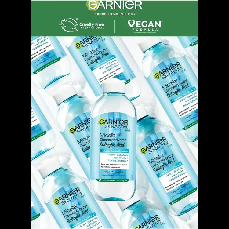Garnier SkinActive Micellar Cleansing Water With Salicylic Acid - 400 ml