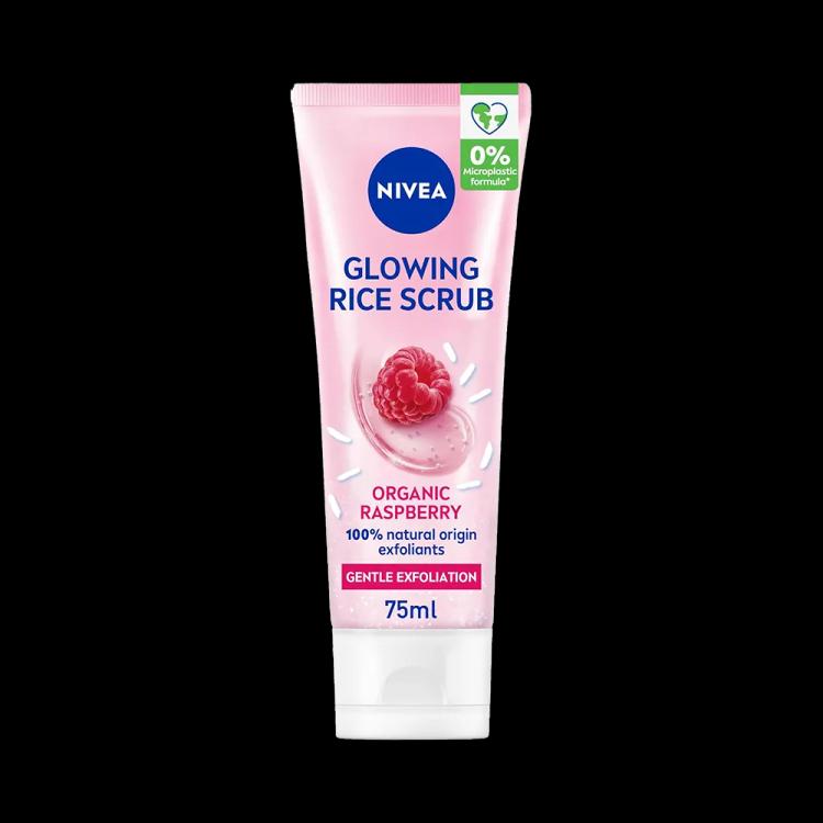 Nivea Glowing Rice Scrub Rasberry - 75 ml