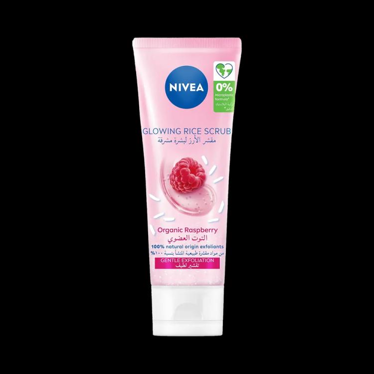 Nivea Glowing Rice Scrub Rasberry - 75 ml