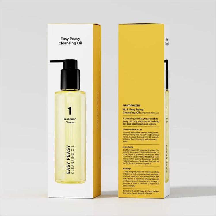 numbuzin No. 1 Easy Peasy Cleansing Oil - 200 ml