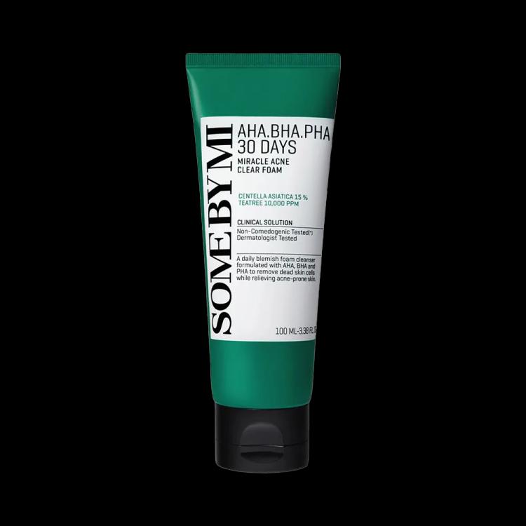 Some By MI AHA-BHA-PHA 30 Days Miracle Acne Clear Foam - 100ml
