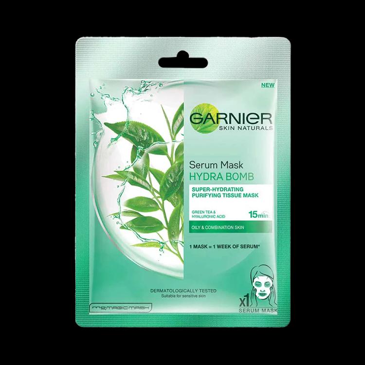 Garnier SkinActive Hydra Bomb Tissue Mask - Green Tea + Hyaluronic acid - 32 ml