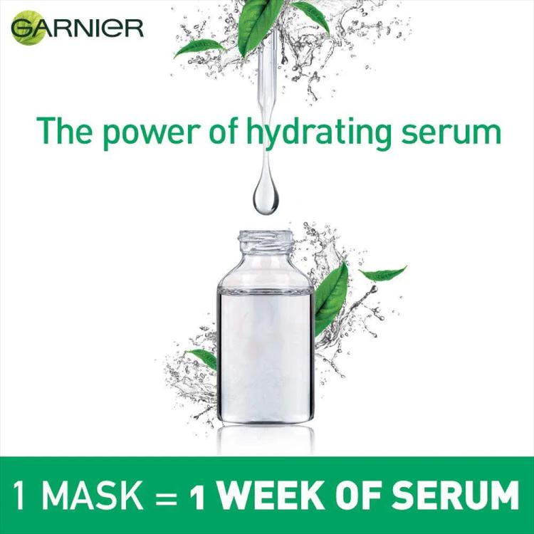 Garnier SkinActive Hydra Bomb Tissue Mask - Green Tea + Hyaluronic acid - 32 ml