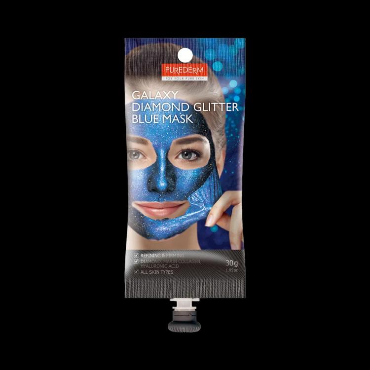 Purederm Galaxy Diamond Glitter Blue Peel-Off Mask - 30 g