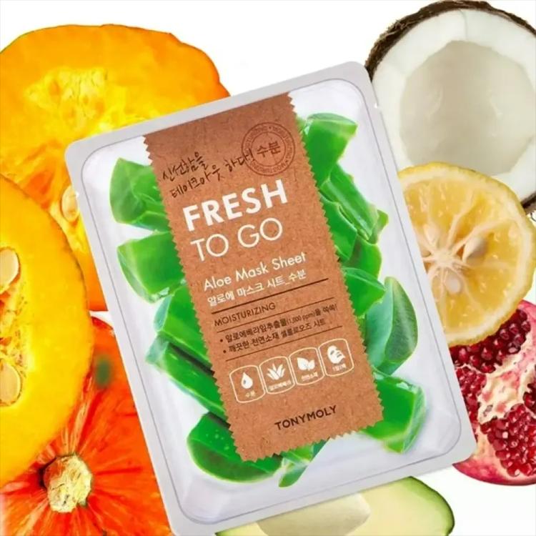 TONYMOLY Fresh To Go Aloe Mask Sheet - 22 g