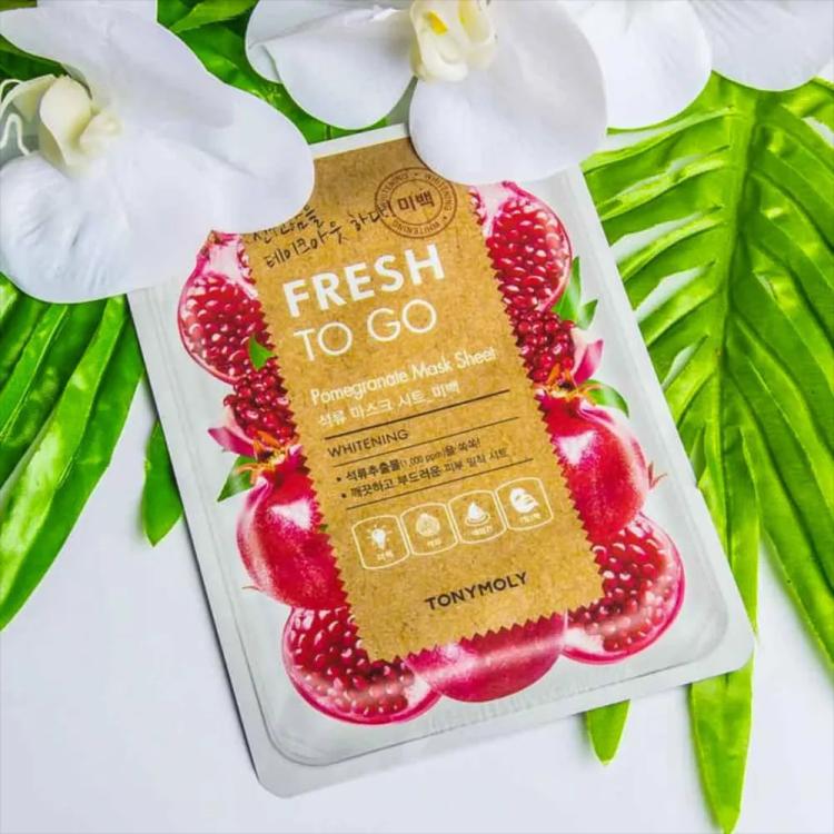 TONYMOLY Fresh To Go Pomegranate Mask Sheet - 22 g