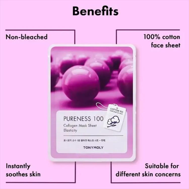 TONYMOLY Pureness 100 Collagen Mask Sheet - 21 g